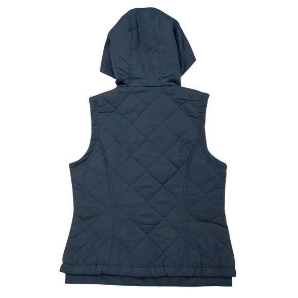 BGSD Vest Womens Medium Navy Quilted Hooded Full Zip Flannel Lined Outdoor - Picture 7 of 12